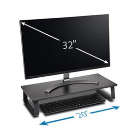 Kensington SmartFit Extra Wide - Plataforma - para monitor - negro - tamaño de pantalla: hasta 32'' - Escritorio