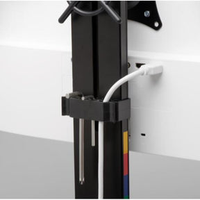 Kensington SmartFit Space-Saving Dual Monitor Arm - Mounting Kit - Tilt &amp; Swivel - for 2 monitors - Black - Screen Size: Up to 27'' - Desktop Computer, C-Clamp, Grommet, Desktop Mountable
