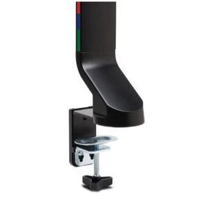 Kensington SmartFit Space-Saving Dual Monitor Arm - Mounting Kit - Tilt &amp; Swivel - for 2 monitors - Black - Screen Size: Up to 27'' - Desktop Computer, C-Clamp, Grommet, Desktop Mountable