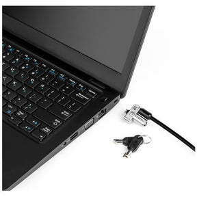 Kensington N17 Candado con llave para portátiles con ranuras en forma de cuña - Candado con cable de seguridad - 1,83 m