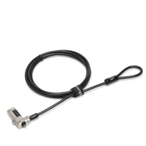 Kensington N17 Candado de cable con combinación para dispositivos Dell con ranuras de cuña - Candado de cable de seguridad - 1,8 m