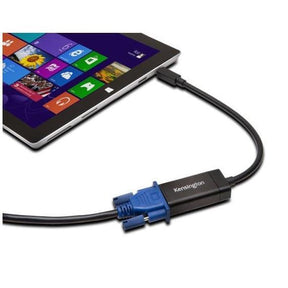Kensington VM1000 Mini DisplayPort to VGA Adapter - Video Converter - DisplayPort - VGA - Black