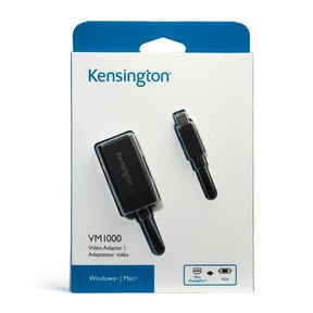 Kensington VM1000 Mini DisplayPort to VGA Adapter - Video Converter - DisplayPort - VGA - Black