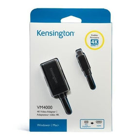 Kensington VM4000 4K Video Adapter - Video Adapter - Mini DisplayPort Male to HDMI Female