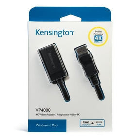 Kensington VP4000 4K Video Adapter - Video Adapter - DisplayPort Male to HDMI Female