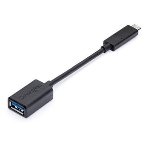 Kensington CA1000 - Adaptador USB - USB (F) a USB-C (M) - USB 3.1 - moldeado - negro -
