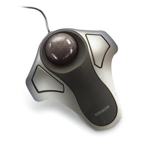 Kensington Orbit Optical Trackball - Trackball - para diestros y zurdos - óptico - 2 botones - con cable - USB - plateado