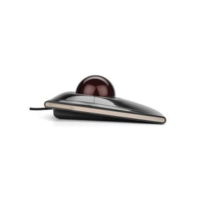 Kensington SlimBlade Trackball - Trackball - para diestros y zurdos - láser / óptico - 4 botones - con cable - USB - rojo rubí, plateado metalizado