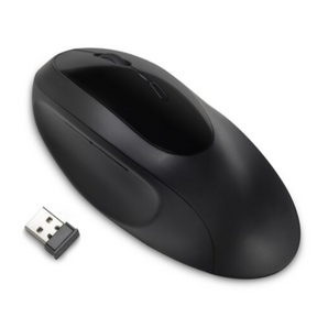 Ratón inalámbrico Kensington Pro Fit Ergo - Ratón - ergonómico - 5 botones - inalámbrico - 2,4 GHz, Bluetooth 4.0 LE - receptor inalámbrico USB - negro - minorista