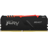 KINGSTON MEM 16GB 3200MT/s DDR4 CL16 DIMM 1Gx8 FURY BEAST RGB