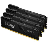 KINGSTON MEM 128GB 3200MHz DDR4 CL16 DIMM (Kit of 4) FURY BEAST BLACK