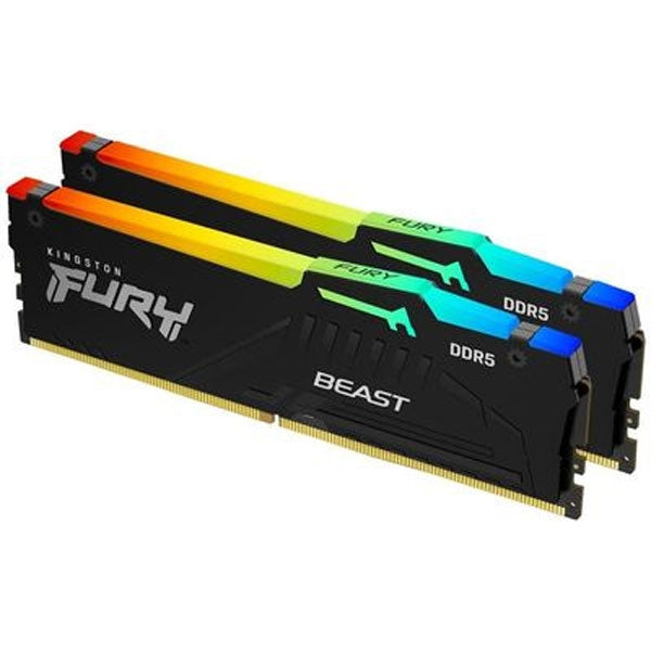 KINGSTON MEM 32GB 5200MT/S DDR5 CL36 DIMM (Kit de 2) FURY BEAST RGB