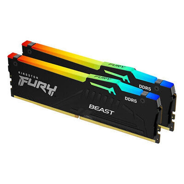 KINGSTON MEM 32GB 5600MT/S DDR5 CL36 DIMM (Kit of 2) FURY BEAST RGB