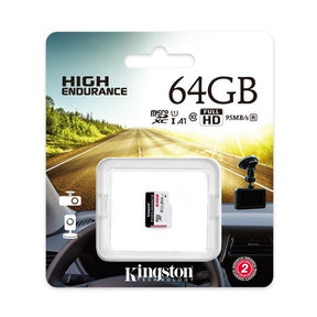 KINGSTON SD 64GB MICRO SDXC ENDURANCE 95R/30W C10 A1 UHS-I CARD ONLY