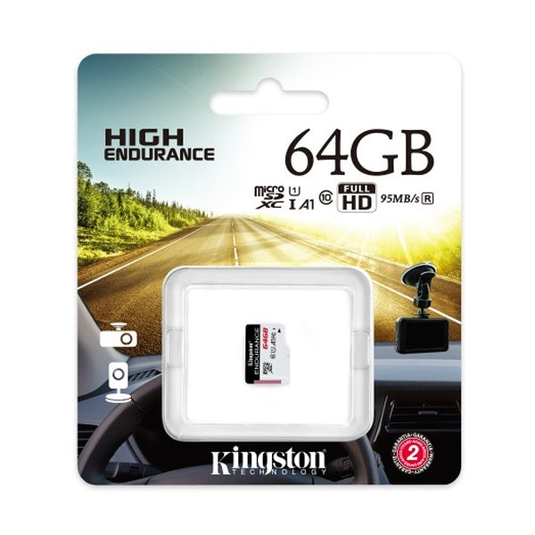 KINGSTON SD 64GB MICRO SDXC ENDURANCE 95R/30W C10 A1 UHS-I SOLAMENTE TARJETA