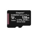 KINGSTON SD 128GB MICRO SDXC 100R A1 C10 CARD W/ ADAPT