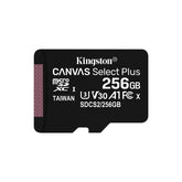 TARJETA KINGSTON SD 256GB MICRO SDXC 100R A1 C10 CON ADAPTADOR