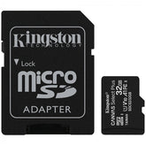 TARJETA KINGSTON SD 32GB MICRO SDHC 100R A1 C10 CON ADAPTADOR