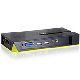 LEVELONE KVM 4xPUERTOS USB CON AUDIO (INCLUYE CABLES)