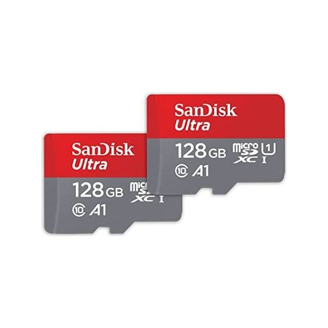 128GB Ultra microSDXC 140MBs+Adapt 2Pack