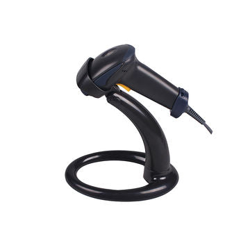 ZONERICH 1D Laser Barcode Scanner ZQ-LS6025 IP65 w/ Stand, Black