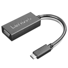 Lenovo - USB / VGA Adapter - USB-C (M) to HD-15 (VGA) (F) - 1920 x 1200 (WUXGA) support - CRU - for ThinkBook 14s Yoga G2 IAP, ThinkPad L13 Yoga Gen 3, P16 Gen 1 , T14s Gen 3, X1 Nano Gen 2