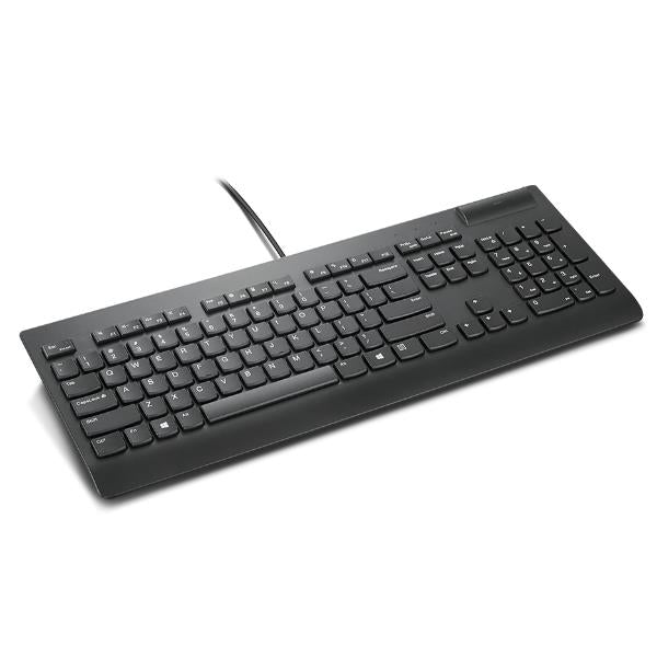 Lenovo Smartcard Wired Keyboard II - Keyboard - USB - English - black - CRU - for 100e Chromebook Gen 3, IdeaPad Flex 3 CB 11M836, ThinkCentre M75q Gen 2, ThinkStation P340