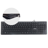 TECLADO DELGADO LIFETECH QUICKNET II CON HUB 2 PUERTOS USB NEGRO