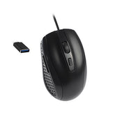 LIFETECH MOUSE BOW - USB C\TYPE-C OPTICAL BLACK WIRED