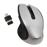 LIFETECH MOUSE WIRELESS CITY II OPTICAL USB &amp; TYPE-C NANO