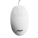 RATÓN LIFETECH SILICONA SANITIZABLE/LAVABLE USB BLANCO