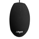 LIFETECH MOUSE SILICONE SANITIZABLE / WASHABLE USB BLACK