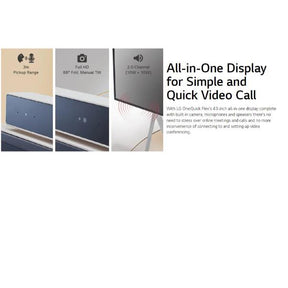 MONITOR LG PROFESIONAL 43 UHD 4K 350CD MULTITOUCH 10 PUNTOS WEBCAM 43HT3WJ