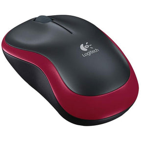 LOGITECH MOUSE M185 PORTÁTIL INALÁMBRICO ÓPTICO NEGRO/ROJO