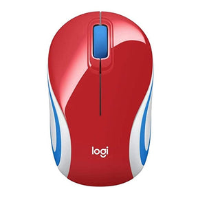 LOGITECH MOUSE M187 PORTÁTIL INALÁMBRICO ÓPTICO ROJO