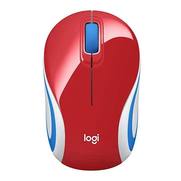 LOGITECH MOUSE M187 NOTEBOOK WIRELESS OPTICO RED