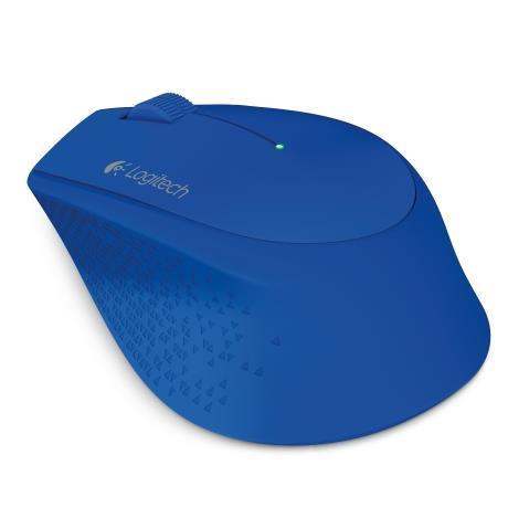 Logitech M280 - Mouse - Right - Optical - 3 Buttons - Wireless - 2.4GHz - USB Wireless Receiver - Blue