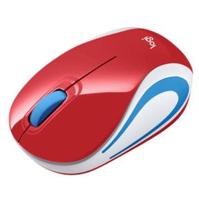 LOGITECH MOUSE M187 NOTEBOOK WIRELESS OPTIC RED