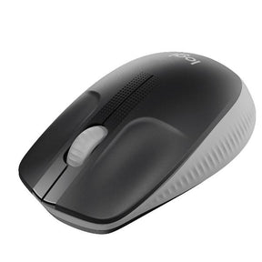 Logitech M190 - Mouse - optical - 3 buttons - wireless - USB wireless receiver - medium gray
