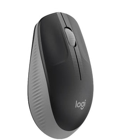 Logitech M190 - Mouse - optical - 3 buttons - wireless - USB wireless receiver - medium gray