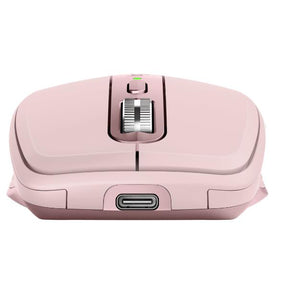 Logitech MX Anywhere 3 - Mouse - laser - 6 buttons - wireless - Bluetooth, 2.4GHz - USB wireless receiver - pink
