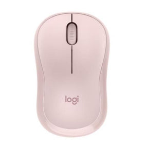 Logitech M220 Silent - Mouse - left and right handed - optical - 3 buttons - wireless - 2.4 GHz - USB wireless receiver - pink