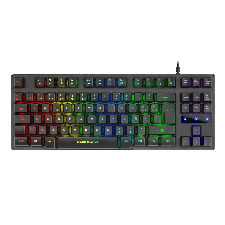 Teclado mecánico MARSGAMING Compact TKL, Outemu SQ Blue, portugués - MKXTKLBPT (MKXTKLBPT)