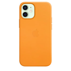 FUNDA DE CUERO APPLE CAPA IPHONE 12 MINI 5.4 CON MAGSAFE - AMAPOLA DE CALIFORNIA