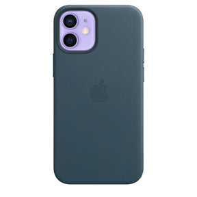 APPLE CAPA IPHONE 12 MINI 5.4 LEATHER CASE WITH MAGSAFE - BALTIC BLUE