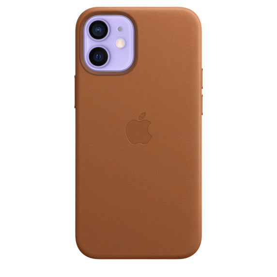 FUNDA DE CUERO APPLE CAPA IPHONE 12 MINI 5.4 CON MAGSAFE - SADDLE BROWN