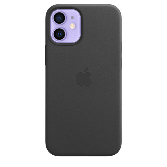 APPLE CAPA IPHONE 12 MINI 5.4 LEATHER CASE WITH MAGSAFE - BLACK