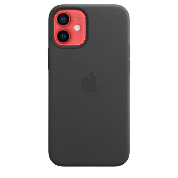 APPLE CAPA IPHONE 12 MINI 5.4 LEATHER CASE WITH MAGSAFE - BLACK