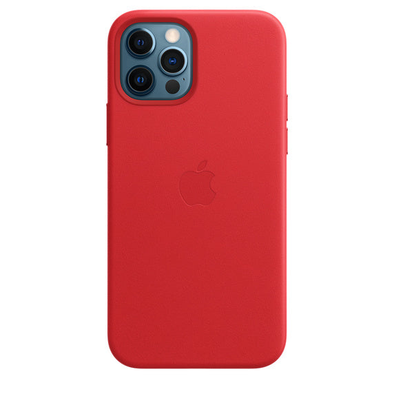 iPhone 12 | Estuche de cuero para 12 Pro con MagSafe - (PRODUCTO) ROJO