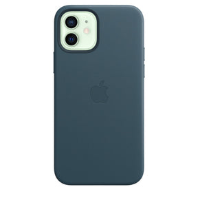 FUNDA DE CUERO APPLE CAPA IPHONE 12/ 12 PRO 6.1 CON MAGSAFE - AZUL BÁLTICO